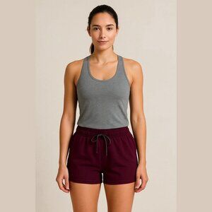 Lululemon Women's Size 8 Dark Purple Drawstring Pull On Jogger Shorts